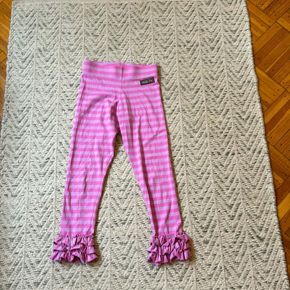 Matilda Jane pink and purple ruffle pants Girls size 8 - Picture 1 of 4